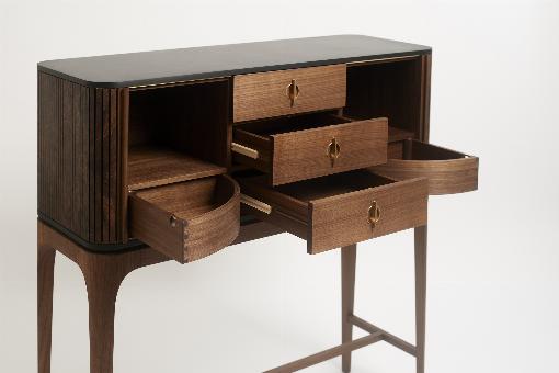 Image 1: Like the burl veneer used, the 